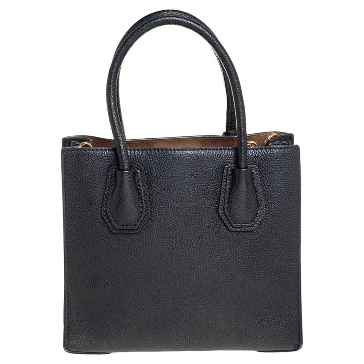Pre Owned MICHAEL Michael Kors Black Leather Mini Mercer Tote