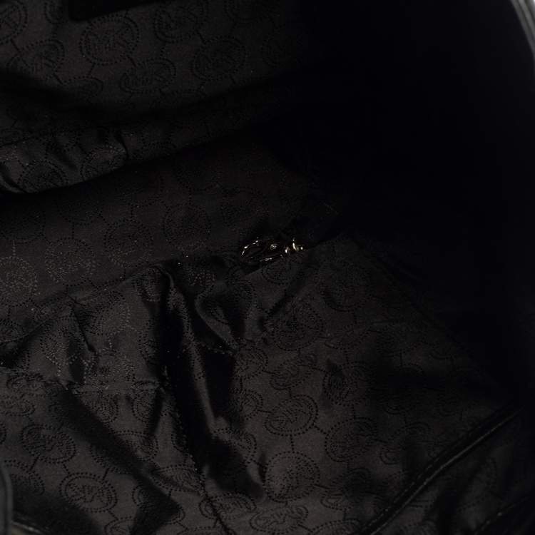 Pre Owned MICHAEL Michael Kors Black Leather Mila Shoulder Bag