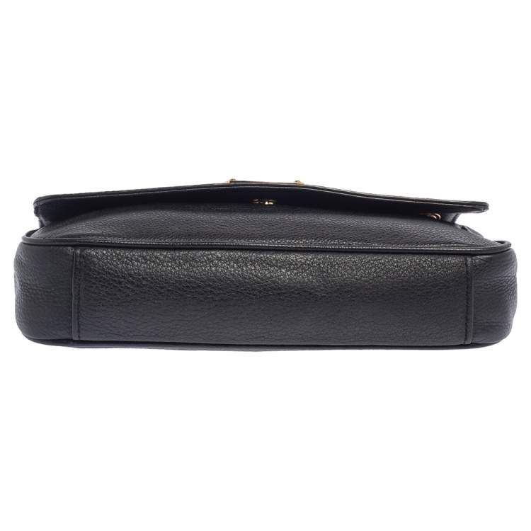Pre Owned MICHAEL Michael Kors Black Leather Jet Set Chain Shoulder Bag