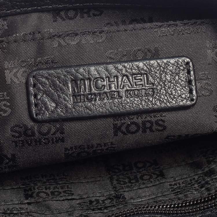 Pre Owned MICHAEL Michael Kors Black Leather Jet Set Chain Shoulder Bag