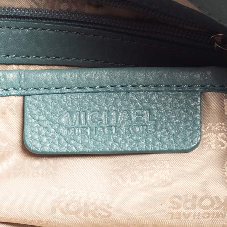 Pre Owned MICHAEL Michael Kors Blue Leather Large Hamilton North South Tote