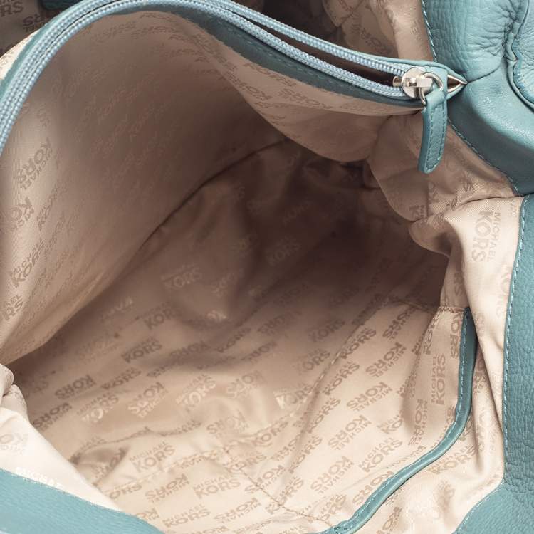 Pre Owned MICHAEL Michael Kors Blue Leather Large Hamilton North South Tote