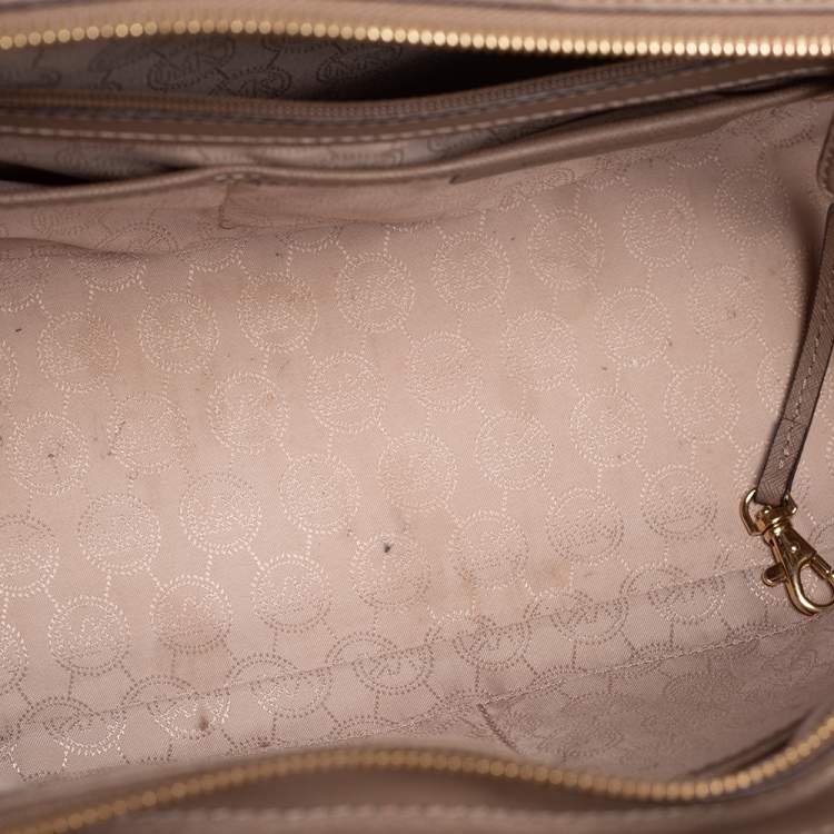 Pre Owned MICHAEL Michael Kors Brown Leather Large Selma Satchel