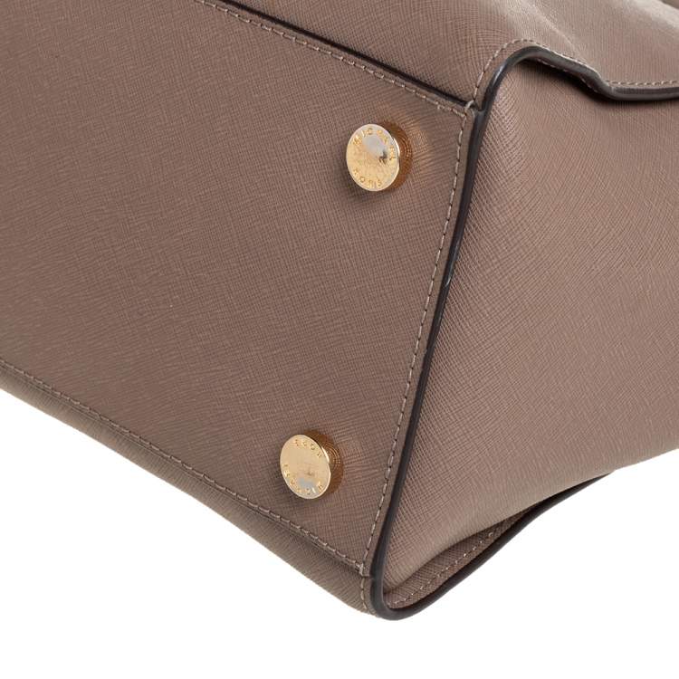 Pre Owned MICHAEL Michael Kors Brown Leather Large Selma Satchel