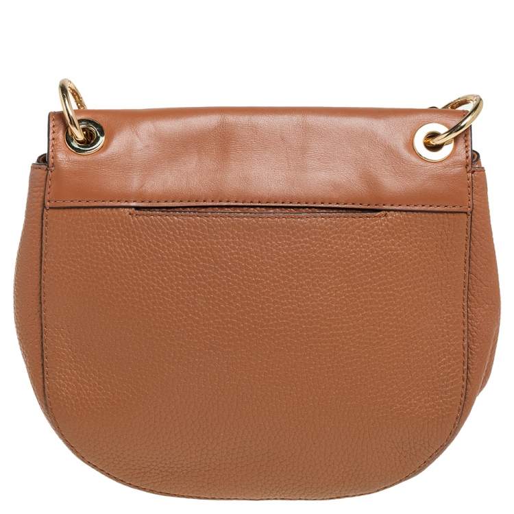 Pre Owned MICHAEL Michael Kors Tan Leather Cecelia Shoulder Bag