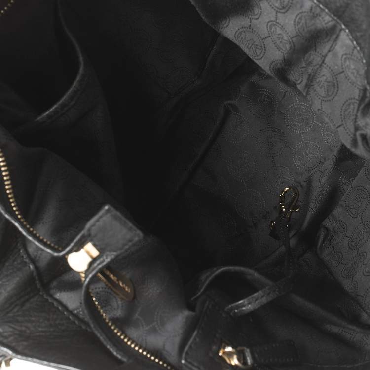 Pre Owned MICHAEL Michael Kors Black Leather Chain Handle Shoulder Bag