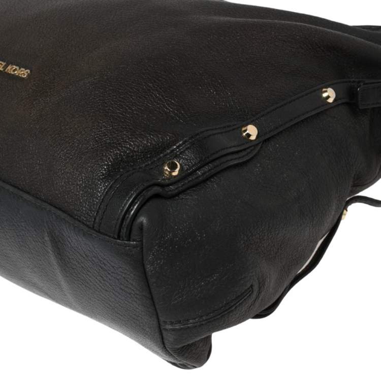 Pre Owned MICHAEL Michael Kors Black Leather Chain Handle Shoulder Bag