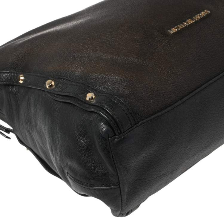 Pre Owned MICHAEL Michael Kors Black Leather Chain Handle Shoulder Bag