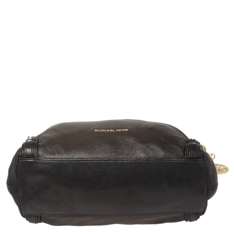 Pre Owned MICHAEL Michael Kors Black Leather Chain Handle Shoulder Bag