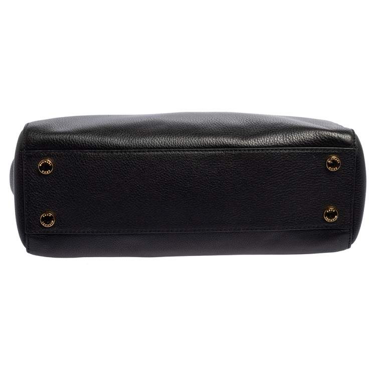 Pre Owned MICHAEL Michael Kors Black Leather Astrid Satchel