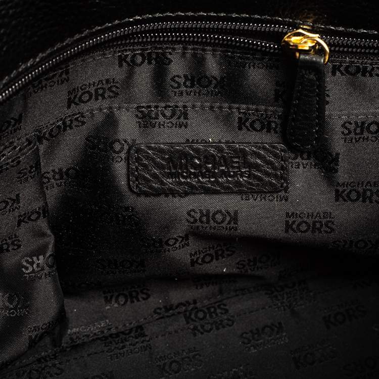 Pre Owned MICHAEL Michael Kors Black Leather Astrid Satchel