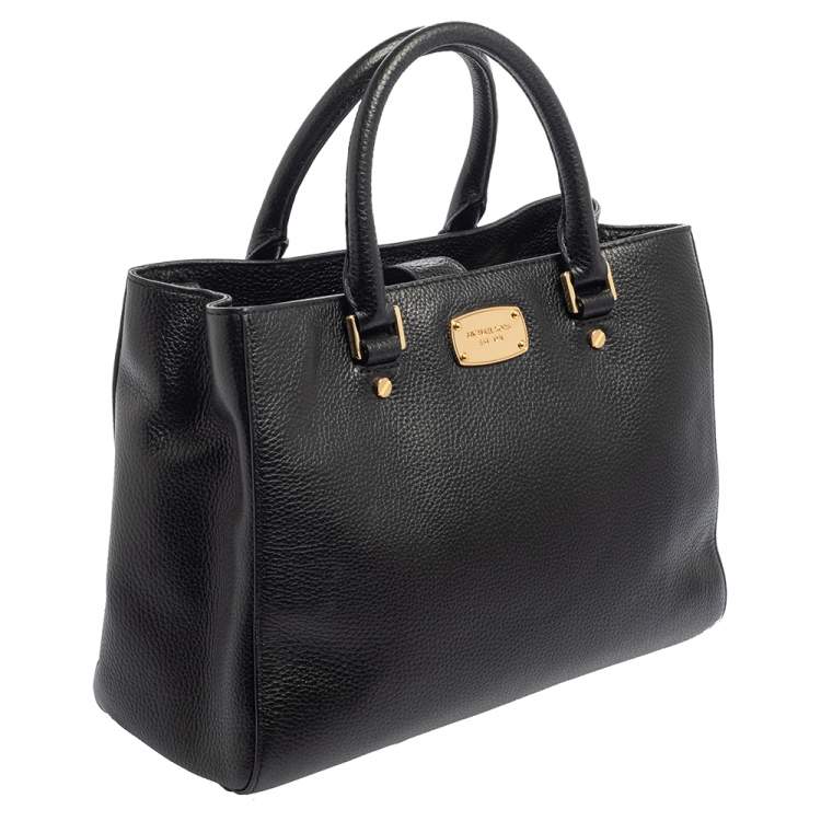 مملوكة مسبقًا MICHAEL Michael Kors Black Leather Satchel