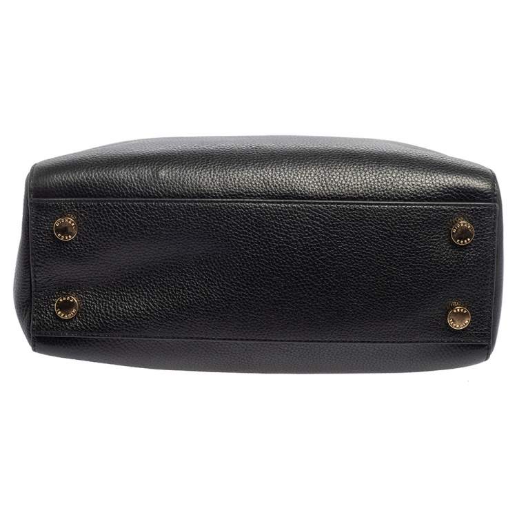 مملوكة مسبقًا MICHAEL Michael Kors Black Leather Satchel