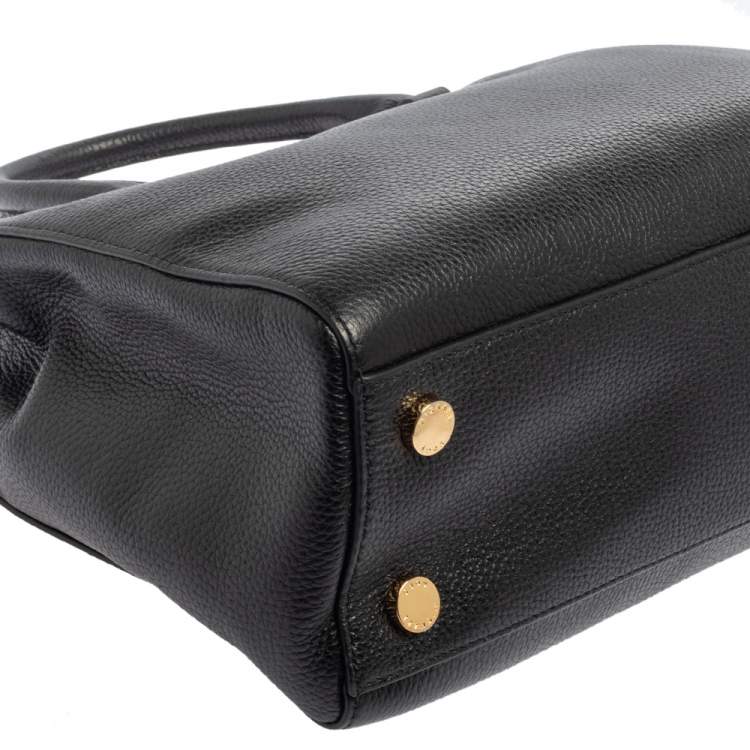 مملوكة مسبقًا MICHAEL Michael Kors Black Leather Satchel