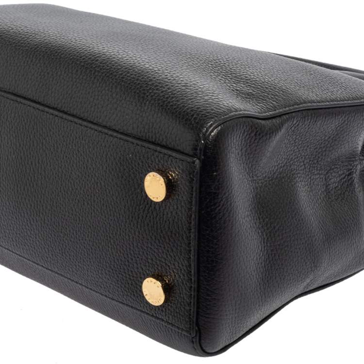 مملوكة مسبقًا MICHAEL Michael Kors Black Leather Satchel