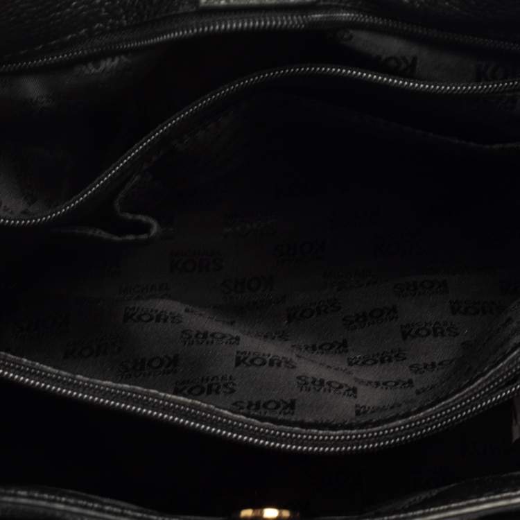 مملوكة مسبقًا MICHAEL Michael Kors Black Leather Satchel