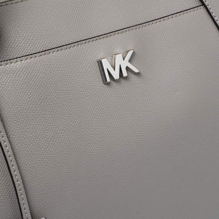 Pre Owned MICHAEL Michael Kors Grey Leather Medium Maddie Tote
