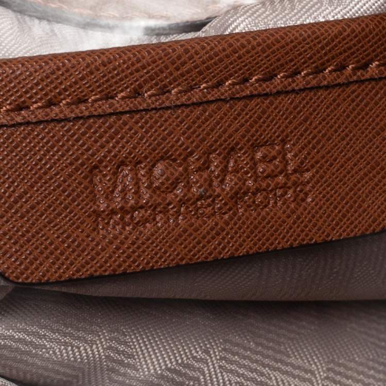 Pre Owned MICHAEL Michael Kors Tan Leather Medium Cynthia Tote