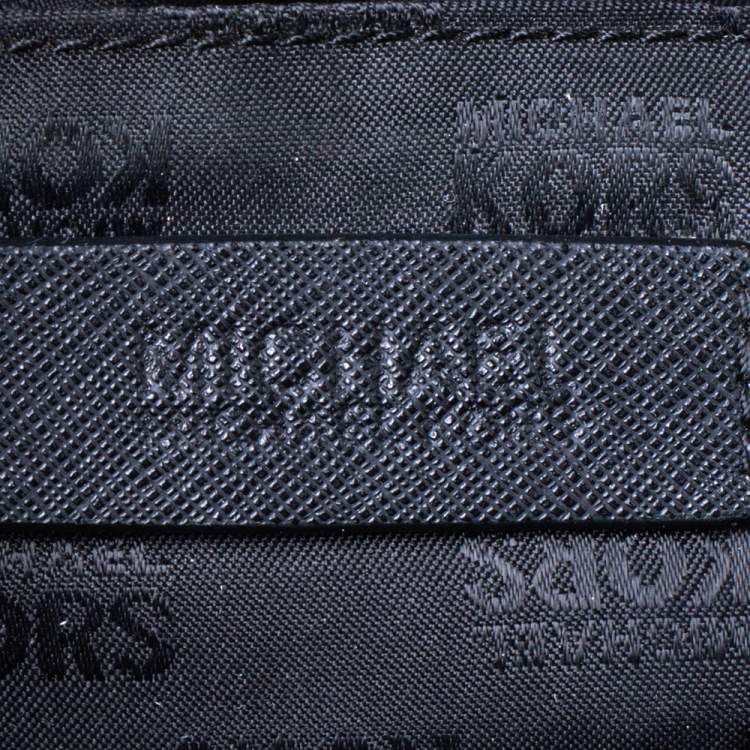 Pre Owned MICHAEL Michael Kors Black Leather Jet Set Tote