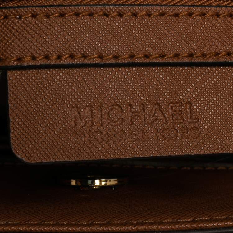 Pre Owned MICHAEL Michael Kors Brown Leather Hamilton East West Tote