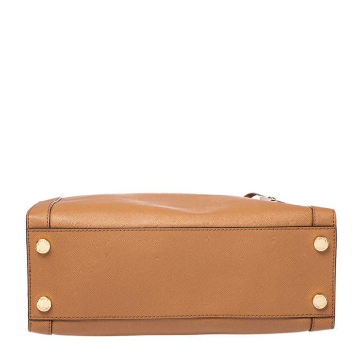 Pre Owned MICHAEL Michael Kors Tan Leather Dillon Tote