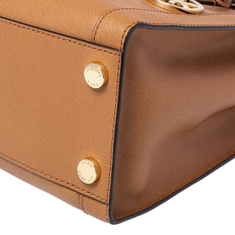 Pre Owned MICHAEL Michael Kors Tan Leather Dillon Tote