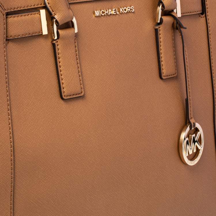 Pre Owned MICHAEL Michael Kors Tan Leather Dillon Tote