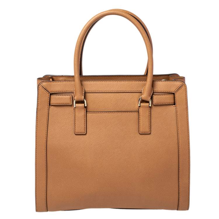 Pre Owned MICHAEL Michael Kors Tan Leather Dillon Tote