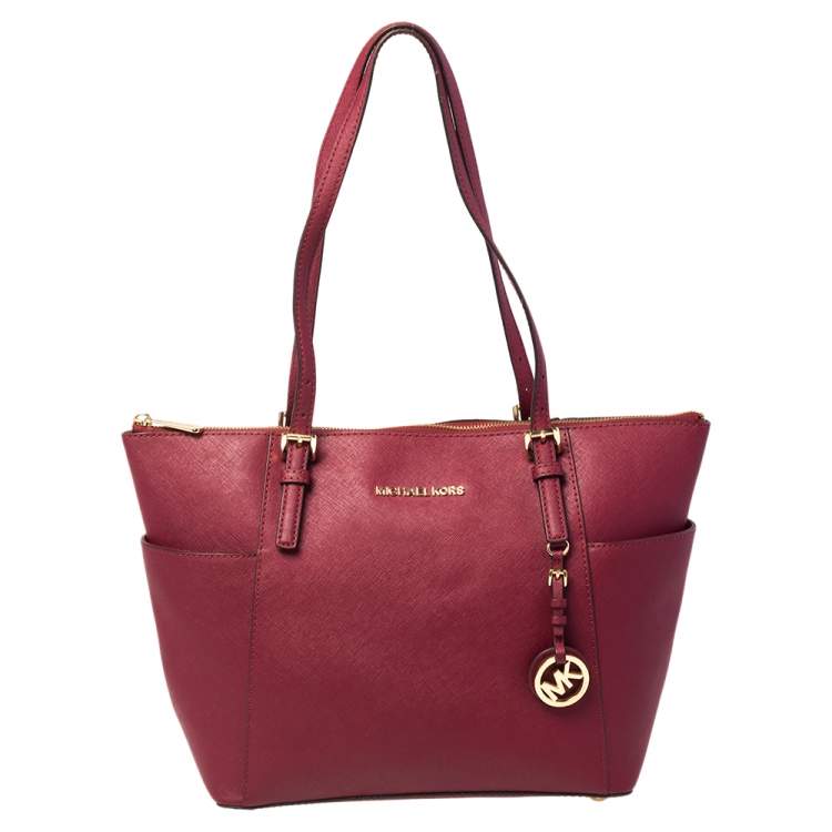 Michael kors shop maroon tote