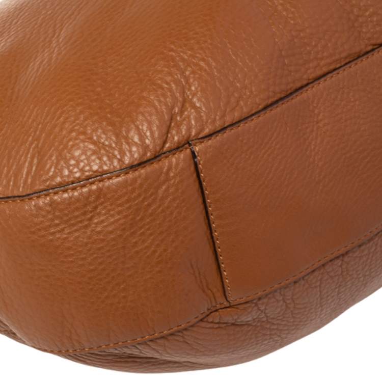 Pre Owned MICHAEL Michael Kors Brown Leather Tassel Hobo