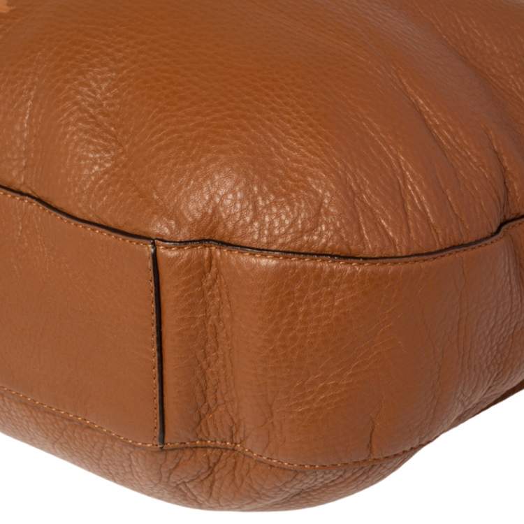 Pre Owned MICHAEL Michael Kors Brown Leather Tassel Hobo
