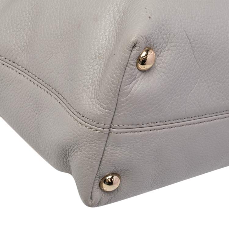 Pre Owned MICHAEL Michael Kors Lilac Leather Large Jet Set Travel Tote