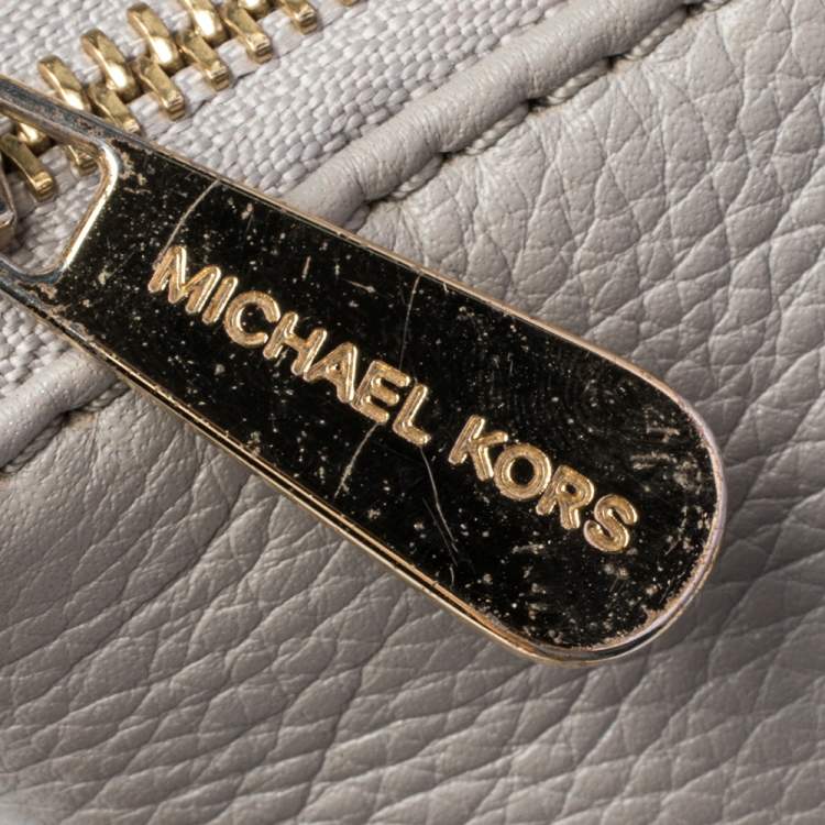 Pre Owned MICHAEL Michael Kors Lilac Leather Large Jet Set Travel Tote
