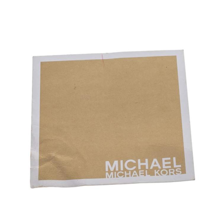 Pre Owned MICHAEL Michael Kors Brown Signature Canvas Large Jet Set Tote