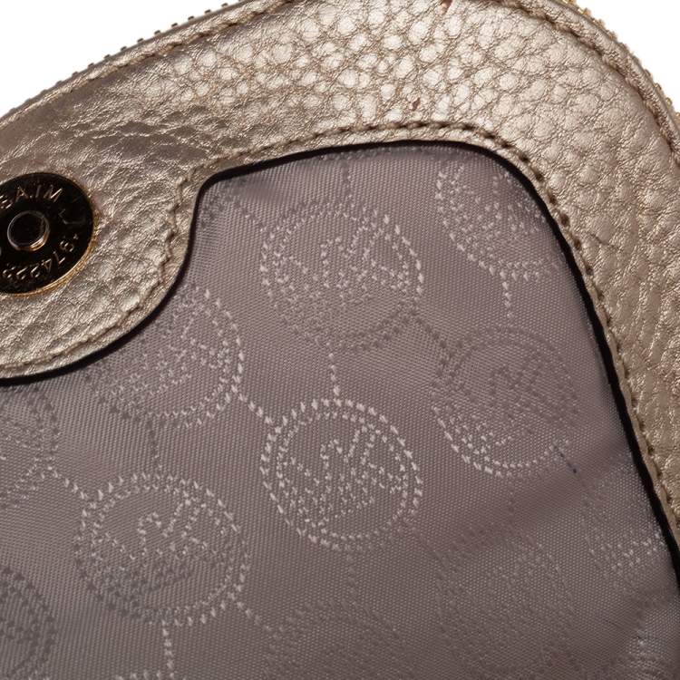 مملوكة مسبقًا MICHAEL Michael Kors Metallic Gold Leather Bedford Crossbody Bag