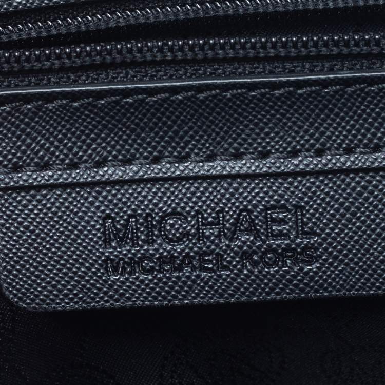 Pre Owned MICHAEL Michael Kors Black Saffiano Leather Medium Selma Satchel