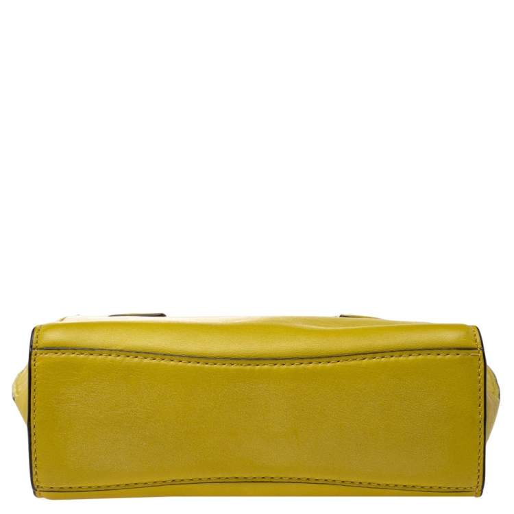Pre Owned MICHAEL Michael Kors Yellow Leather Hamilton Crossbody Bag