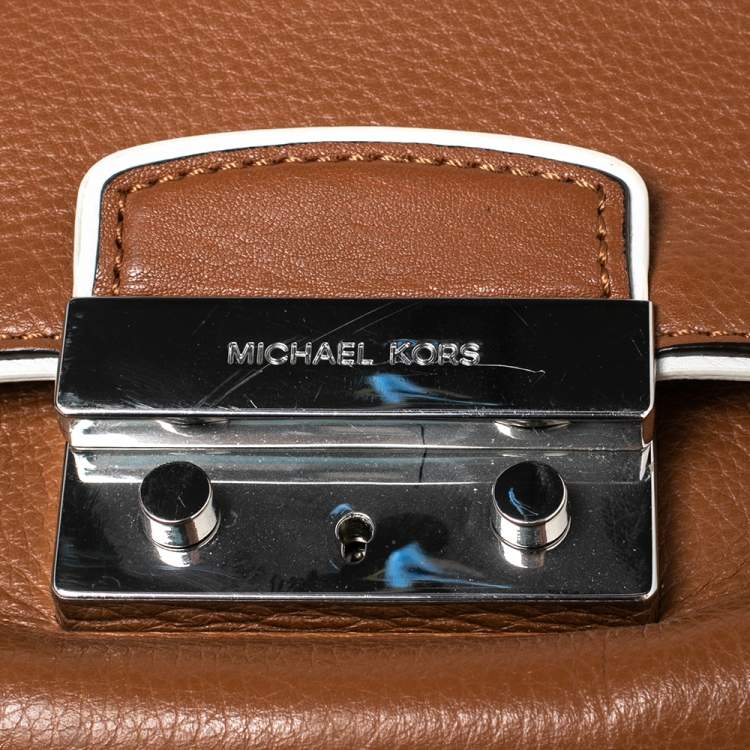 Pre Owned MICHAEL Michael Kors Brown Leather Audrey  Tote