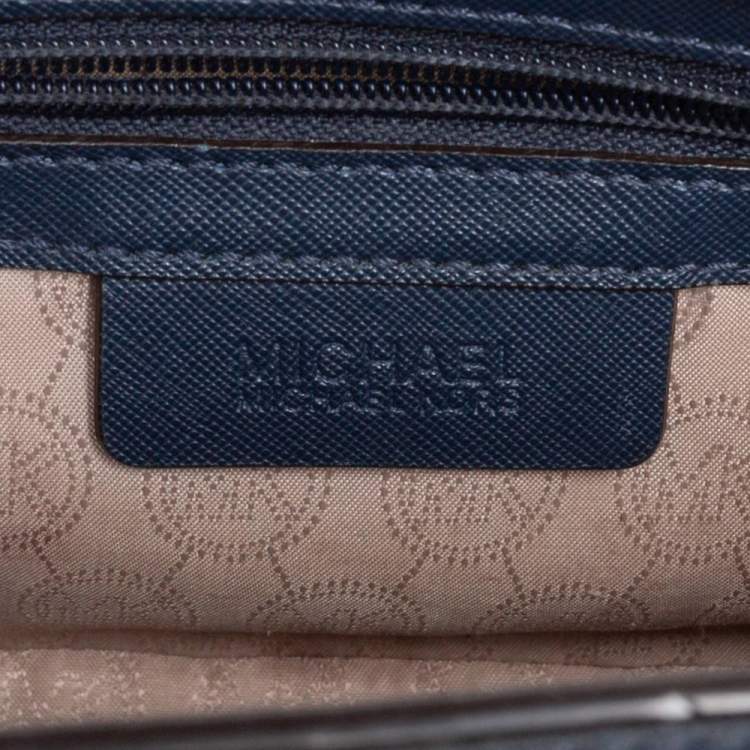 Pre Owned MICHAEL Michael Kors Tricolor Leather Small Selma Crossbody Bag