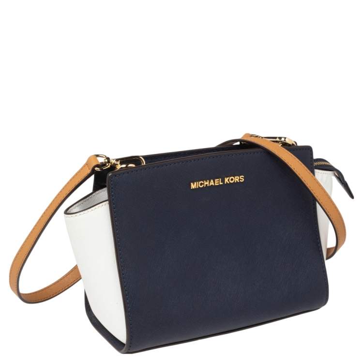 Pre Owned MICHAEL Michael Kors Multicolor Leather Medium Selma Shoulder Bag
