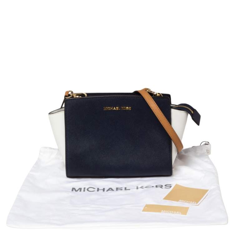 Pre Owned MICHAEL Michael Kors Multicolor Leather Medium Selma Shoulder Bag