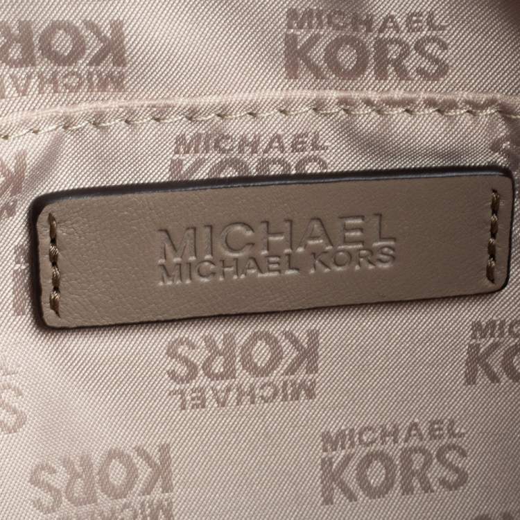 Pre Owned MICHAEL Michael Kors Beige Quilted Leather Large Susannah Tote