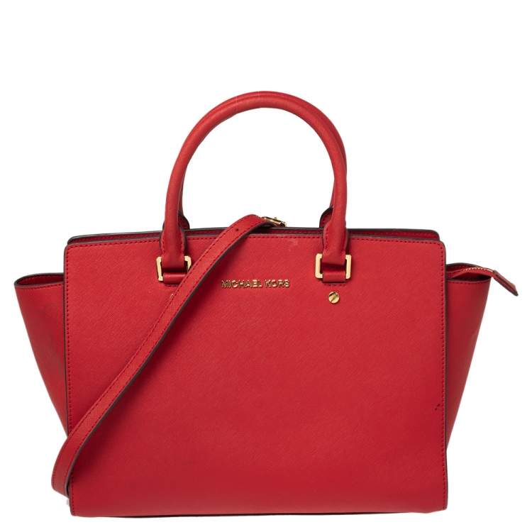 MICHAEL Michael Kors Red Leather Large Selma Tote MICHAEL Michael Kors | TLC