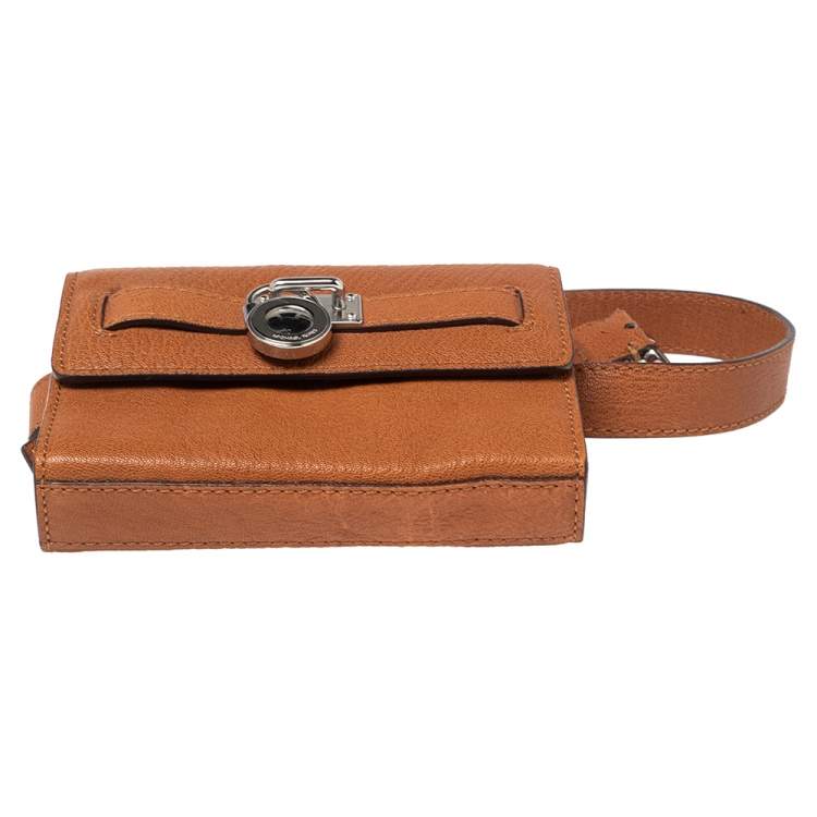 Pre Owned MICHAEL Michael Kors Tan Leather Hamilton Belt Bag 