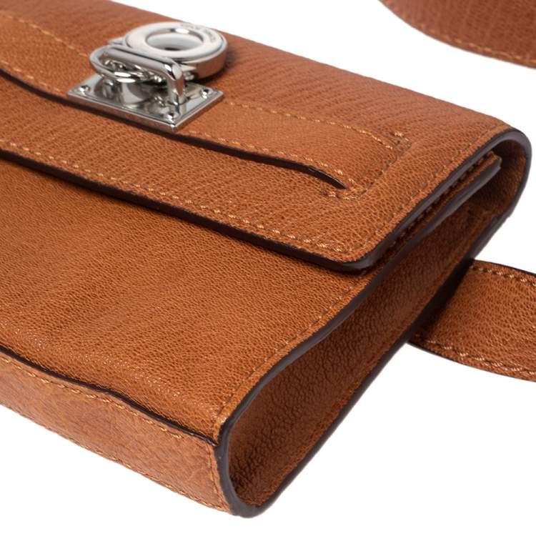 Pre Owned MICHAEL Michael Kors Tan Leather Hamilton Belt Bag 