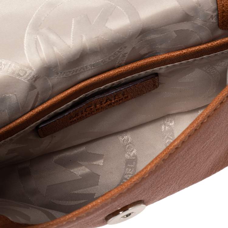 Pre Owned MICHAEL Michael Kors Tan Leather Hamilton Belt Bag 
