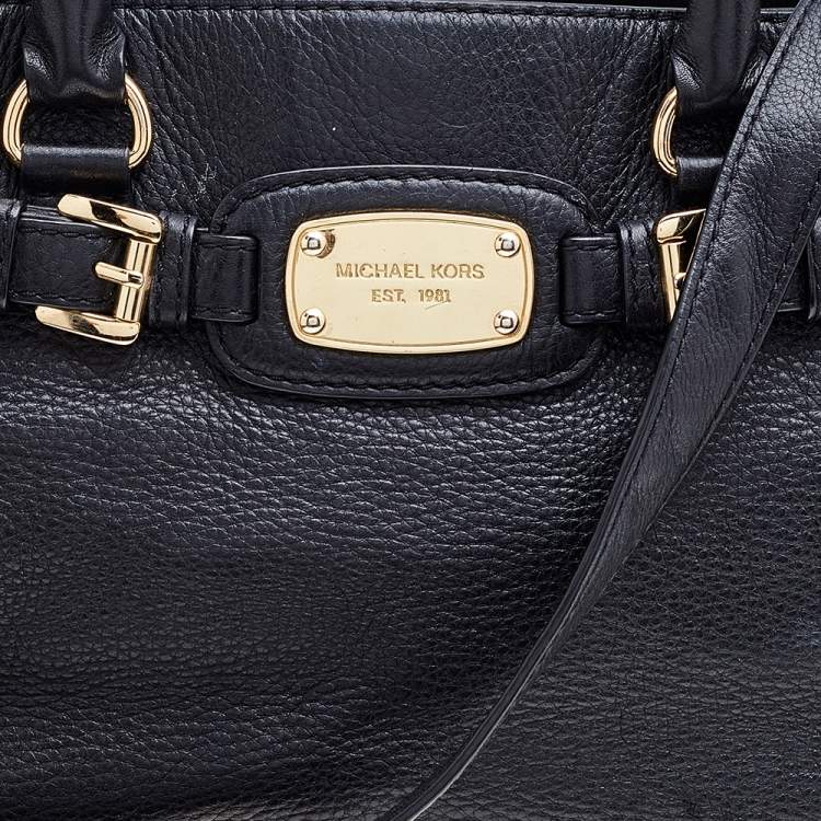 Pre Owned MICHAEL Michael Kors Black Leather Shoulder Bag