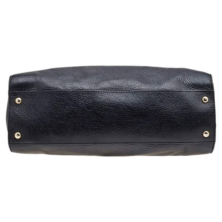 Pre Owned MICHAEL Michael Kors Black Leather Shoulder Bag
