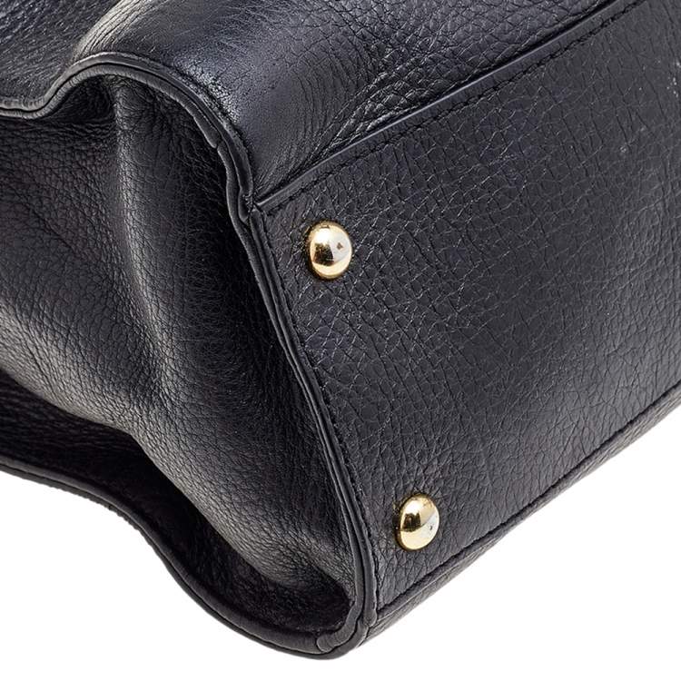 Pre Owned MICHAEL Michael Kors Black Leather Shoulder Bag