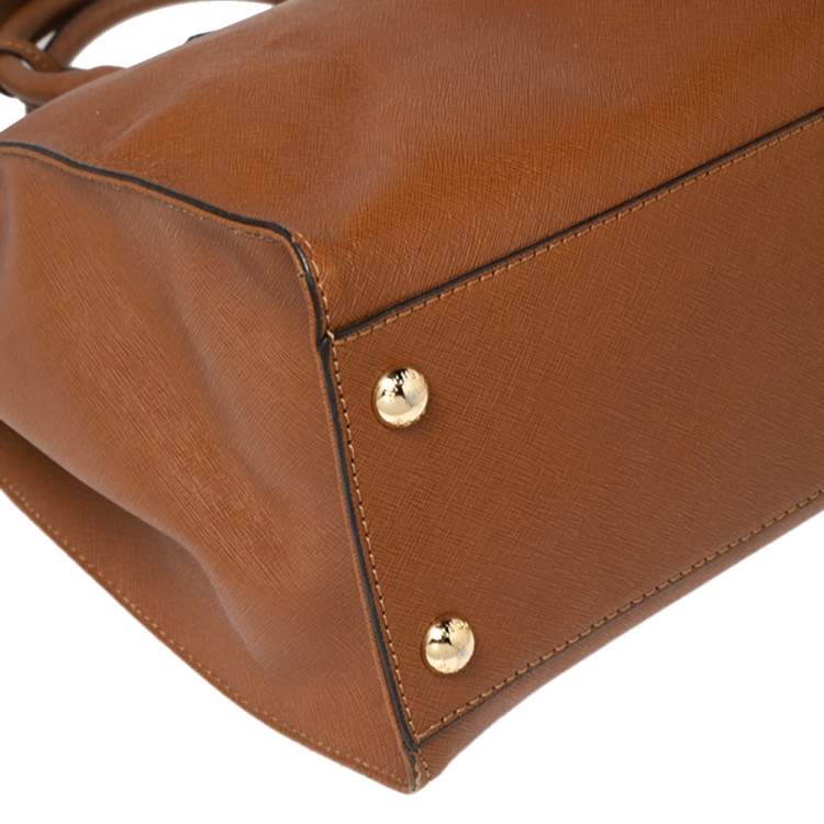 Pre Owned MICHAEL Michael Kors Tan Leather Large Hamilton North South Tote